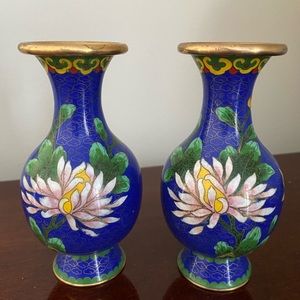 Beautiful cloisonné jar/vases